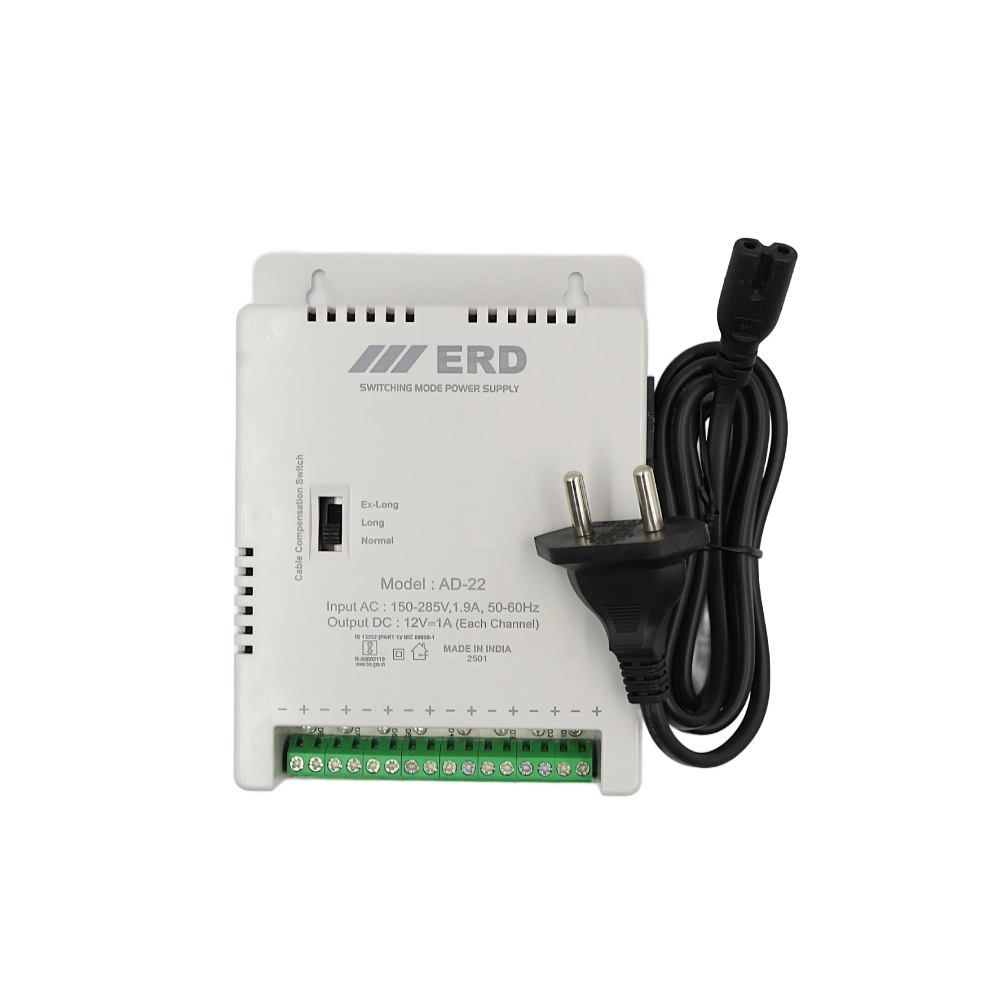 ERD CCTV Power Supply 12v/8a Multi For 8ch (AD22) view 2